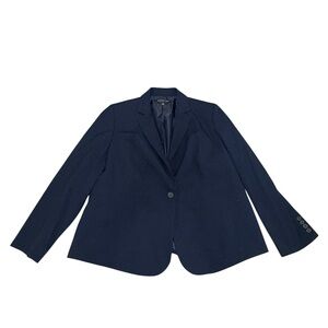 Jones New York Collection Navy Blue One-Button Professional Blazer 18W